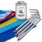Cloud 9 Professional Vinyl Repair Patch Kit for Inflatable Bounce House with Hold Down Stakes